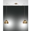 Fabas Luce Glow Lampada a Sospensione Ottone, 2-Luci