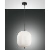 Fabas Luce Domizia Lampada a Sospensione Nero, 1-Luce