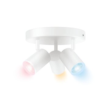 Philips WiZ IMAGEO Plafoniera LED Bianco, 3-Luci, Cambia colore