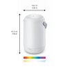 Philips WiZ Portable Lampada da tavolo LED Bianco, 1-Luce, Cambia colore
