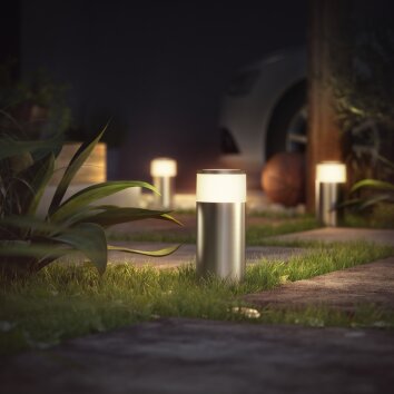 Philips Hue Calla Lampada con piedistallo LED Alluminio, 1-Luce, Cambia colore