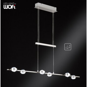 WOFI SLIGO Applique LED Nichel opaco, 12-Luci