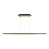 Luce Design Solaris Lampada a Sospensione LED Oro, Nero, 1-Luce