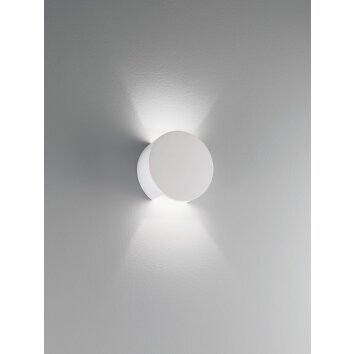 Luce Design Leiron Applique può essere dipinta con colori disponibili in commercio, Bianco, 1-Luce
