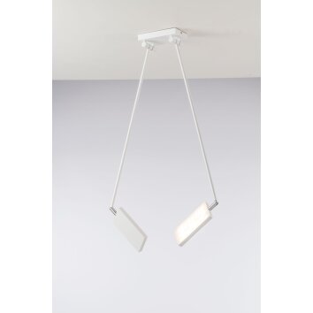 Luce Design Book Plafoniera LED Bianco, 2-Luci