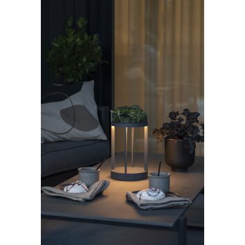 Konstsmide Chieti Lampada da tavolo LED Grigio, 1-Luce