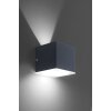 Paul Neuhaus Q-AMIN Applique LED Antracite, 1-Luce, Telecomando, Cambia colore