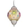 Globo GELASIUS Lampadario a sospensione Grigio, Argento, 1-Luce
