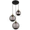 Globo POTTER Lampadario a sospensione Ottone, Nero, 3-Luci