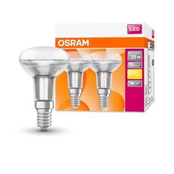 OSRAM LED STAR Set di 2 E14 da 1,5 Watt 2700 Kelvin 110 Lumen