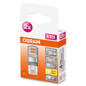 OSRAM LED PIN Set di 2 G9 1,9 Watt 2700 Kelvin 200 Lumen