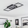 Vaseux Plafoniera LED Nero, Bianco, 1-Luce