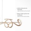 Leuchten Direkt CURLS Lampada a Sospensione LED Ottone, 4-Luci