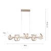 Leuchten Direkt CURLS Lampada a Sospensione LED Ottone, 4-Luci
