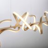 Leuchten Direkt CURLS Lampada a Sospensione LED Ottone, 4-Luci
