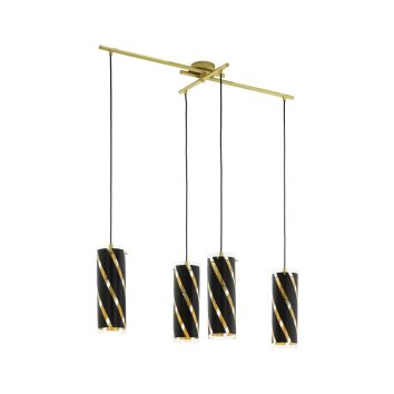 Eglo PINTO NERO Lampadario a sospensione Oro, 4-Luci