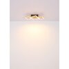 Globo DUSTIN Plafoniera LED Legno scuro, Nero, 1-Luce