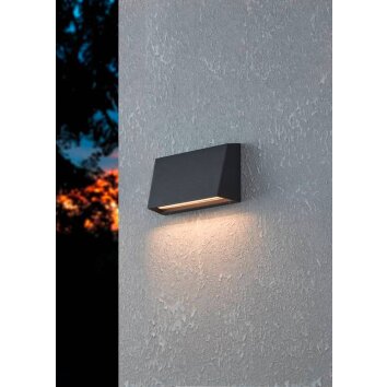 Eglo SPONGANO Applique da esterno LED Nero, 1-Luce
