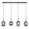 Lampadario a sospensione Globo BLACKY Nero, 4-Luci