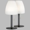 FHL easy Fiumara Lampada da tavolo LED Nero, 1-Luce, Telecomando, Cambia colore