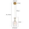 Steinhauer Grazioglass Lampadario a sospensione Ottone, 1-Luce