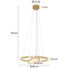 Steinhauer Ringlux Lampada a Sospensione LED Oro, 3-Luci