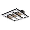 Globo FROOMY Plafoniera LED Aspetto del legno, Nero, 1-Luce