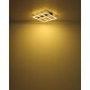 Globo FROOMY Plafoniera LED Aspetto del legno, Nero, 1-Luce