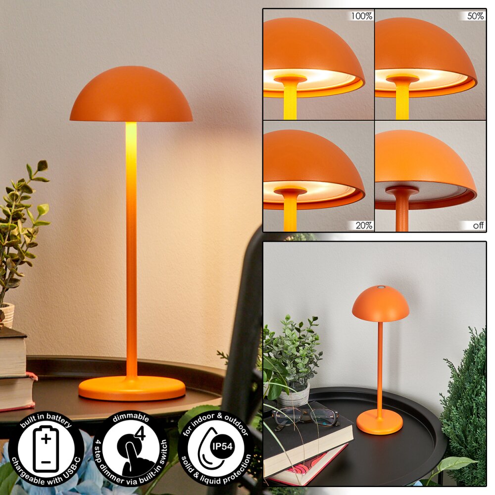 Pelaro Lampada da tavolo LED Arancione H3681053