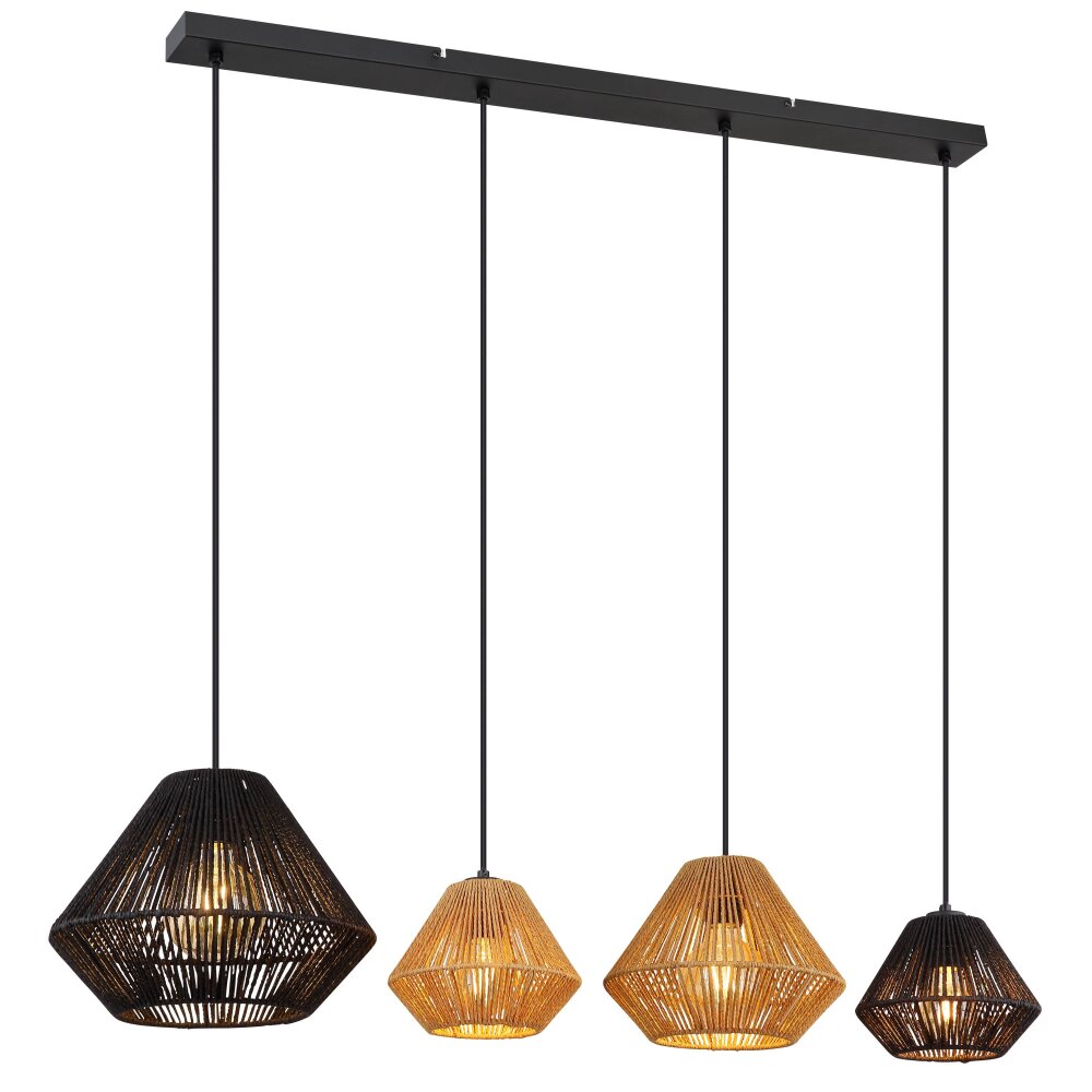 Globo HOUDINI Lampadario a sospensione Nero, 4-Luci main product photo
