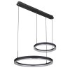 Globo AUGUSTO Lampadario a sospensione LED Oro, Nero, 2-Luci, Telecomando, Cambia colore