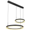 Globo AUGUSTO Lampadario a sospensione LED Oro, Nero, 2-Luci, Telecomando, Cambia colore