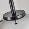 Koyoto Lampadario a sospensione Vetro 15 cm Acciaio inox, Nero, 1-Luce