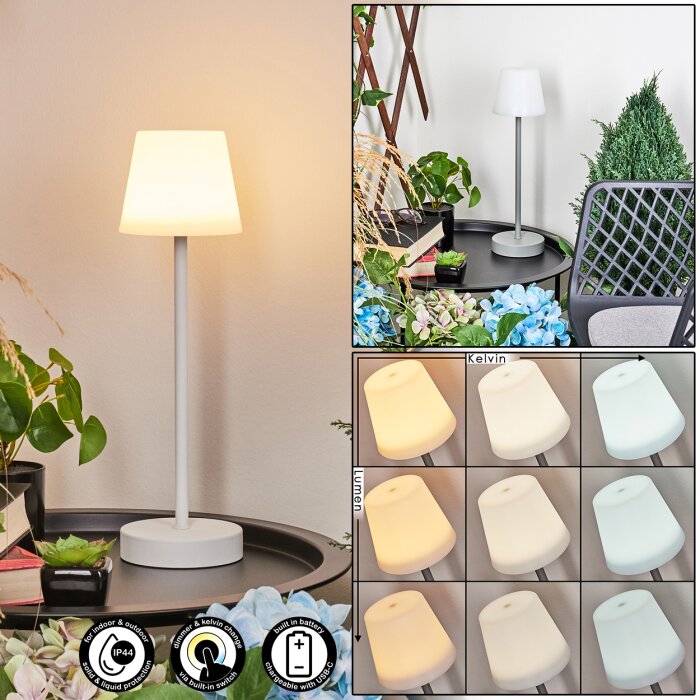 Maza Lampada da tavolo LED Grigio, 1-Luce