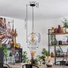 Koyoto Lampadario a sospensione Vetro 25 cm Oro, Nero, 1-Luce