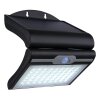 Globo SOLAR Applique da esterno LED Grigio, Nero, 1-Luce, Sensori di movimento