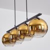 Koyoto Lampada a Sospensione Vetro 20 cm Oro, 4-Luci