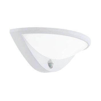 Eglo BELCREDA Applique LED Bianco, 1-Luce, Sensori di movimento