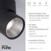 Paul Neuhaus PURE-NOLA Applique LED Nero, 1-Luce