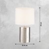 Fischer & Honsel Prata Lampada da tavolo Argento, 1-Luce