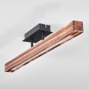 Barron Plafoniera LED Nero, 1-Luce