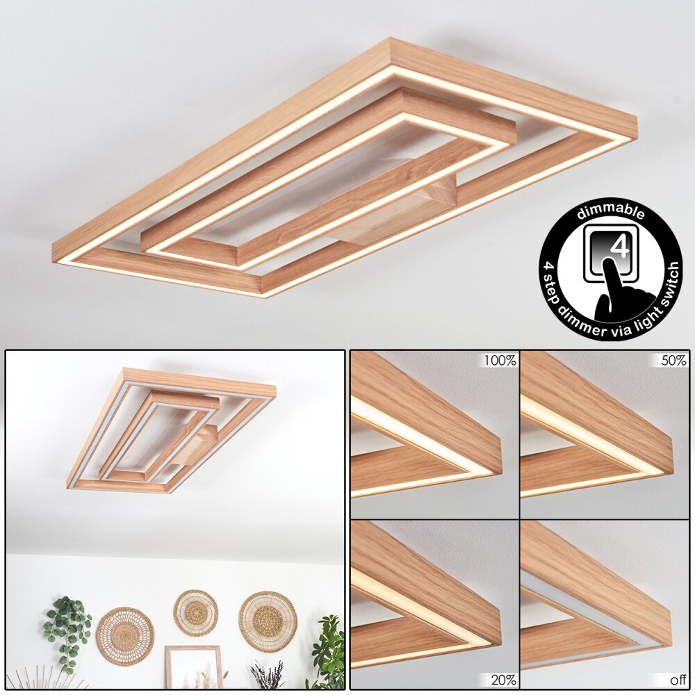 Surisultana Plafoniera LED Écru, 2-Luci main product photo