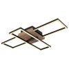 Avelal Plafoniera LED Legno chiaro, Aspetto del legno, Nero, 1-Luce