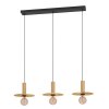 Eglo ESCANDELL Lampadario a sospensione Ottone, Nero, 3-Luci