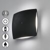 FHL easy Magnetics Applique da esterno LED Nero, 4-Luci, Sensori di movimento