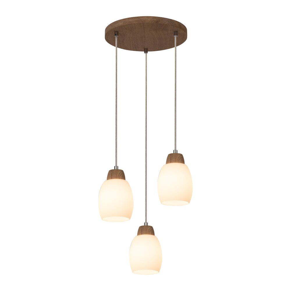 Nacimiento Lampada a Sospensione Legno chiaro, 3-Luci main product photo