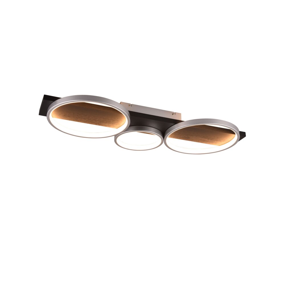 Trio Medera Plafoniera LED Nero, Titanio, 1-Luce main product photo