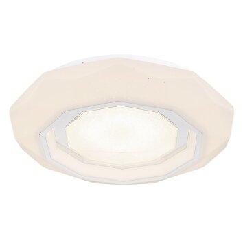 Globo HOKKI Plafoniera LED Bianco, 1-Luce, Telecomando