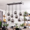 Koyoto Lampadario a sospensione - Vetro Cromo, Grigio fumo, 8-Luci