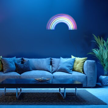 Leuchten-Direkt NEON-RAINBOW Lampada decorativa LED Colorato, 1-Luce